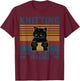 Knitting Because Murder Is Wrong Knitting Lover Knitter T-Shirt - T-Shirt | Maroon