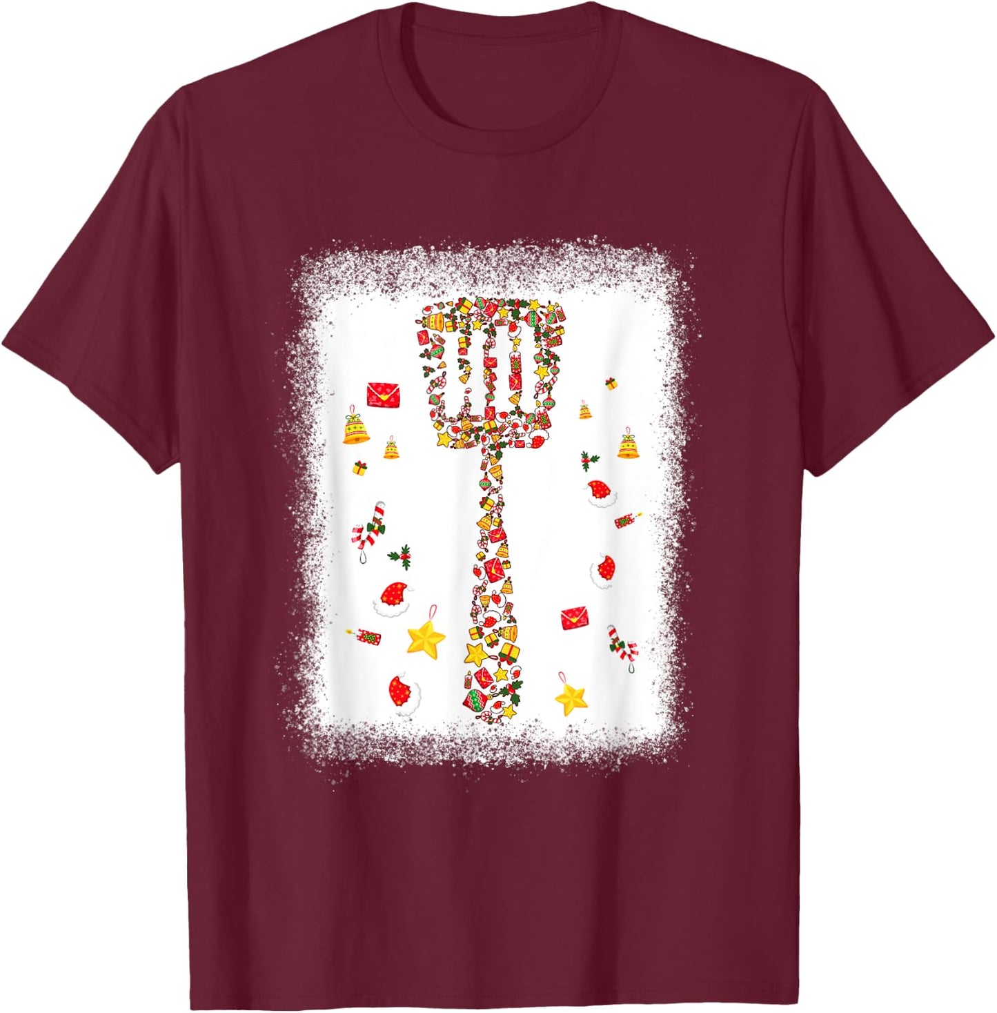 YXen Wooden Spatula Christmas Pajama Merry Xmas Cooking Mom T-Shirt - T-Shirt | Maroon