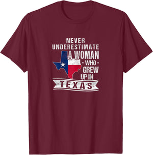 Texas Flag Map Vintage Texas Girl T-Shirt - T-Shirt | Maroon
