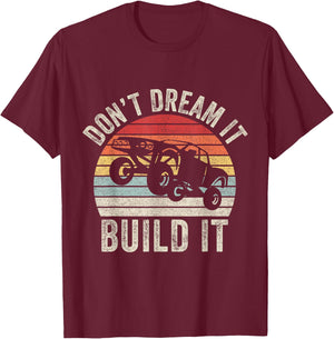 Vintage Retro Build It Prerunner Baja Truck Trophy Off Road T-Shirt - T-Shirt | Maroon