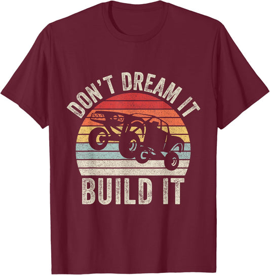 Vintage Retro Build It Prerunner Baja Truck Trophy Off Road T-Shirt - T-Shirt | Maroon