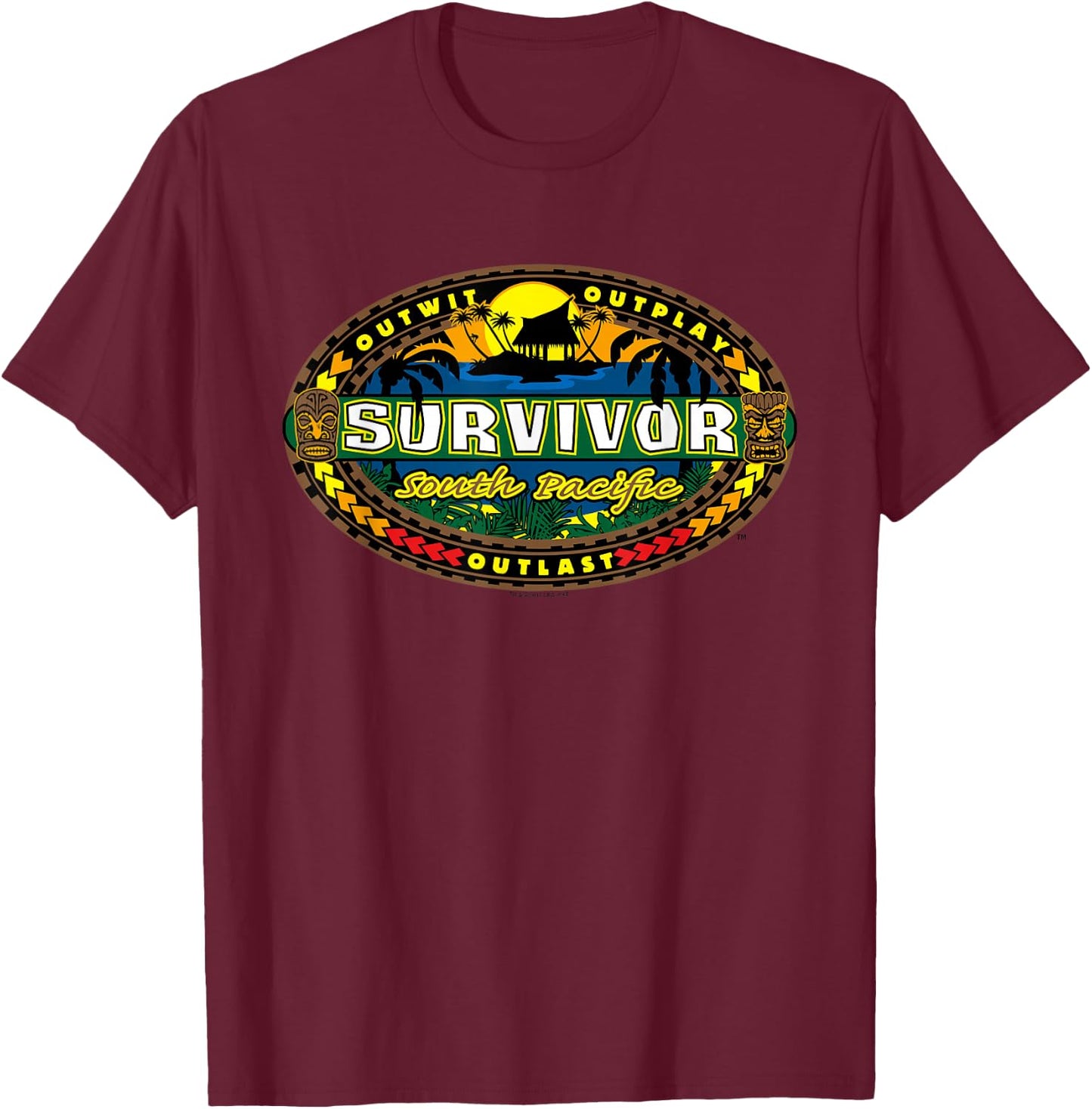 Survivor South Pacific T-Shirt - T-Shirt | Maroon