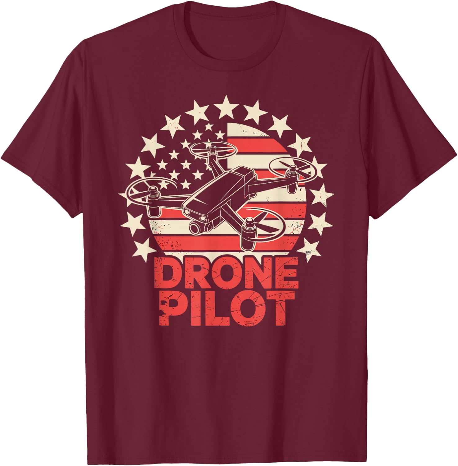Drone Pilot T-Shirt - T-Shirt | Maroon