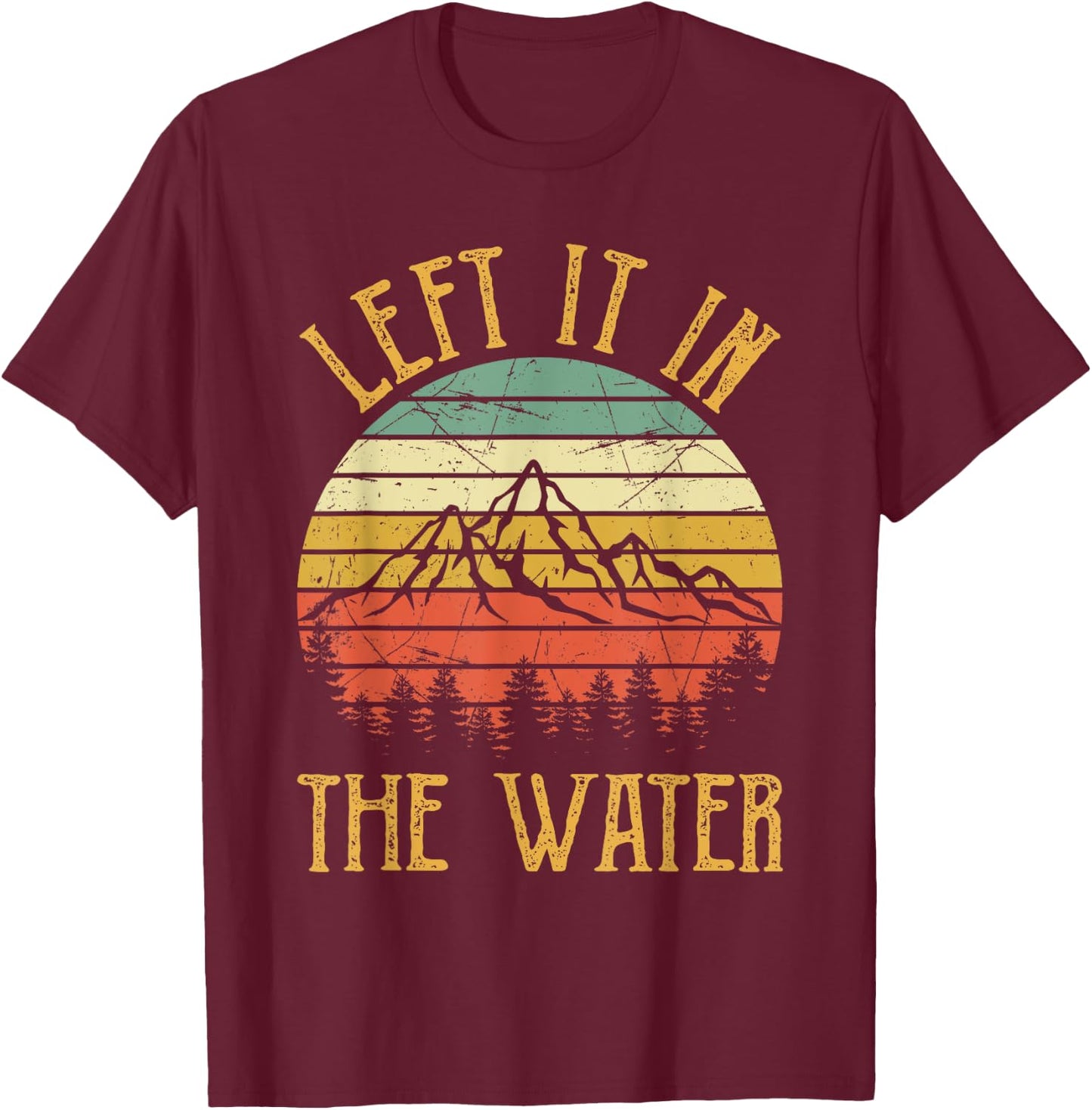 Left It In The Water Baptism Gift Kids Christian T-Shirt - T-Shirt | Maroon