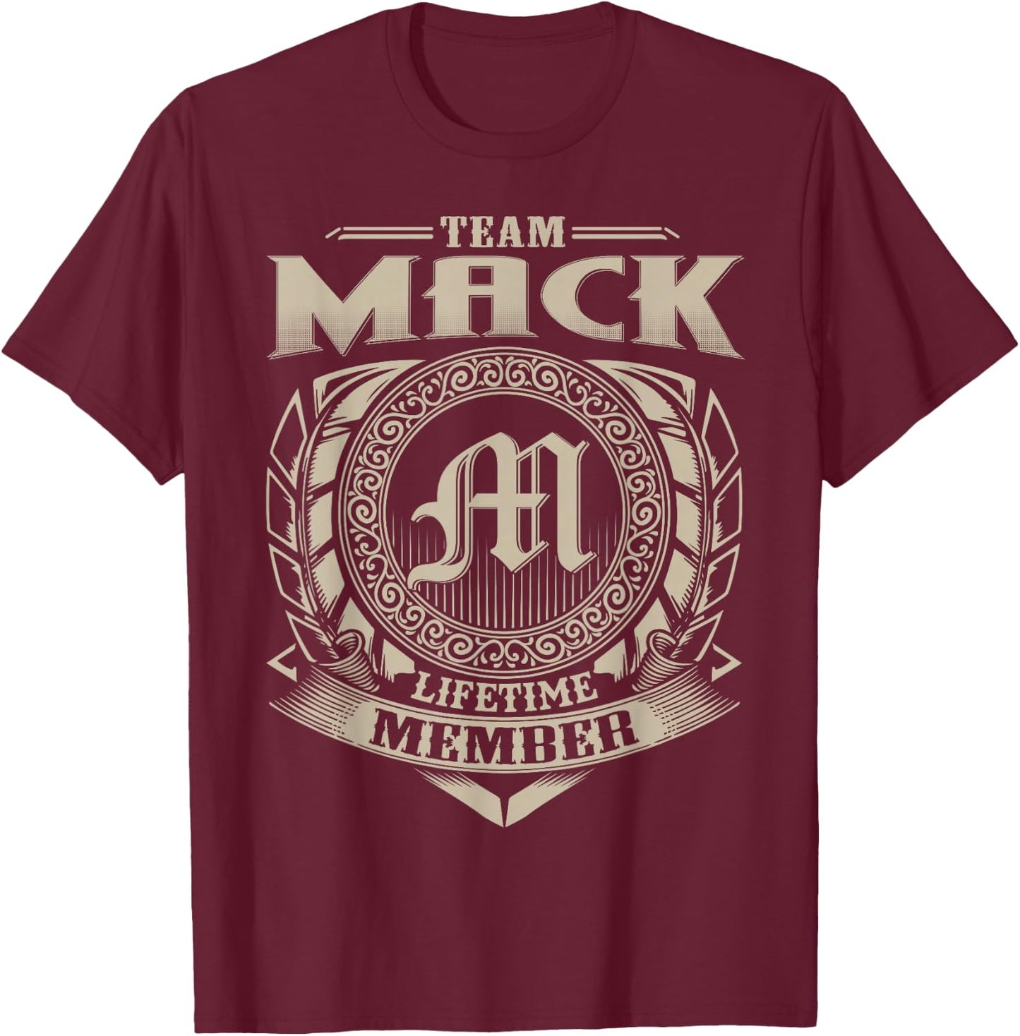 Team MACK Lifetime Member Vintage MACK Family T-Shirt - T-Shirt | Maroon
