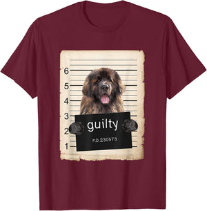 Leonberger mug shot T-Shirt - T-Shirt | Maroon