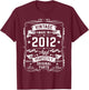 Vintage 2012 13 Years Old Gifts for Boys 13yr 13th Birthday T-Shirt - T-Shirt | Maroon