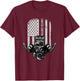 American Muscle Car Birthday Limited Edition Motor V8 T-Shirt - T-Shirt | Maroon