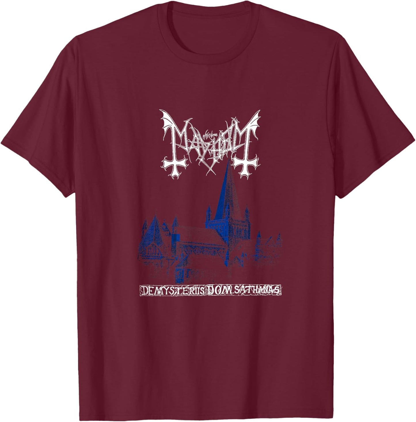Mayhem - Official Merchandise - DeMysteriis T-Shirt - T-Shirt | Maroon