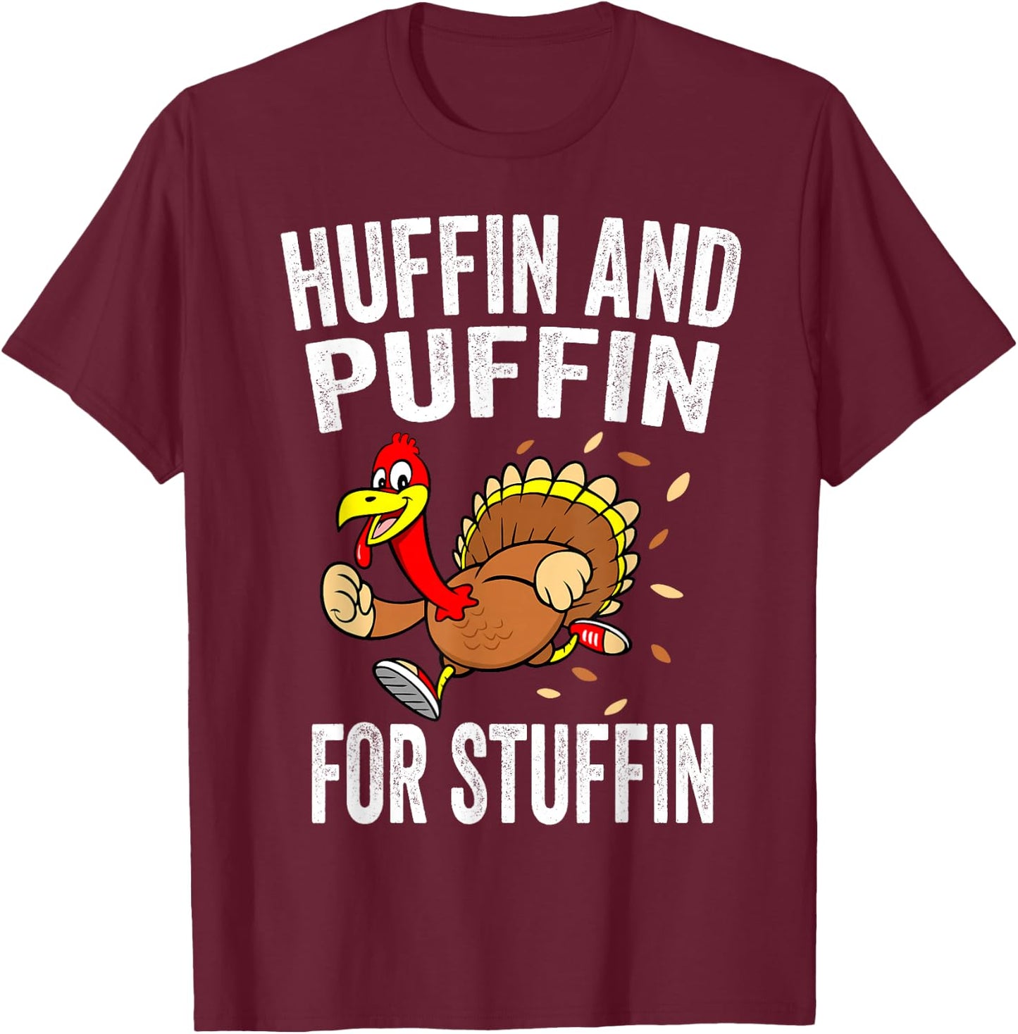 Turkey Trot Shirts Kids Thanksgiving Turkey Running Costume T-Shirt - T-Shirt | Maroon