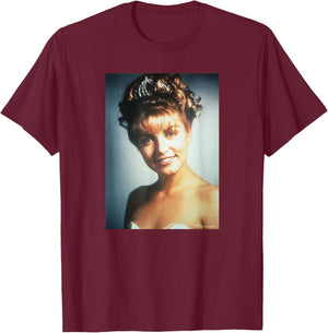 Twin Peaks Laura Palmer Prom Picture T-Shirt - T-Shirt | Maroon