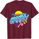 Gnarly Retro 1980s Nostalgic 80s - Retrowav T-Shirt - T-Shirt | Maroon