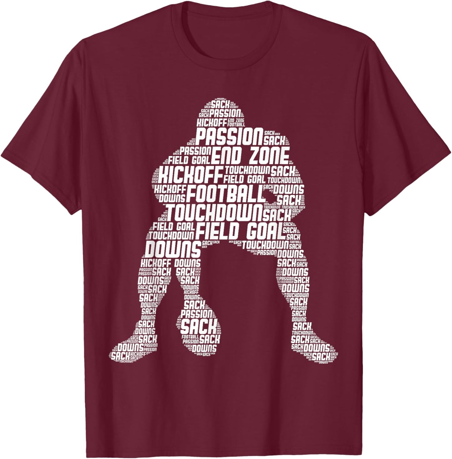 Football Lineman American Football Men Kids Boys Small T-Shirt - T-Shirt | Maroon
