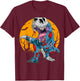 Zombie Saurus Halloween Costume Zombie Dinosaur T Rex Boys T-Shirt - T-Shirt | Maroon
