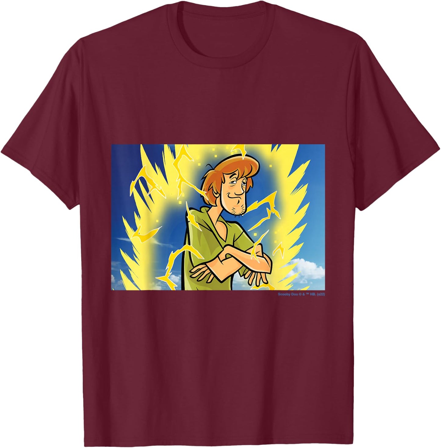 Shaggy Power Up T-Shirt - T-Shirt | Maroon