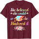 Cool Master Degree Art Women Academic Degree Diploma Small T-Shirt - T-Shirt | Maroon