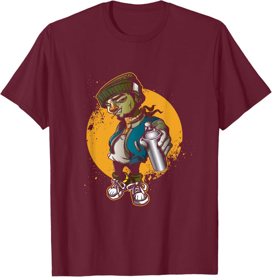 Doodle, Below, Gigi, Gigi, Doodle Artist, Grafting, Drawing, Doodling, Scrolling, Giggling, Giggling T-Shirt - T-Shirt | Maroon