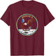 NASA Apollo 11 Mission Badge Distressed T-Shirt - T-Shirt | Maroon