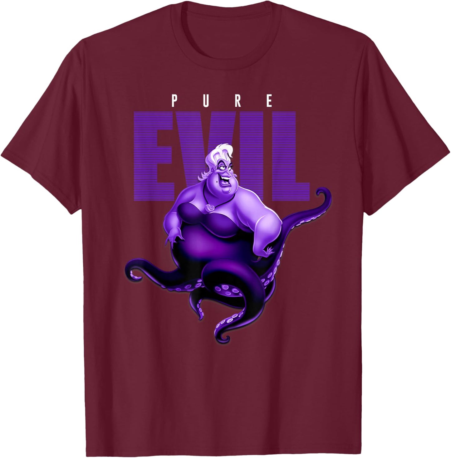 Disney - Ursula pure evil T-Shirt - T-Shirt | Maroon