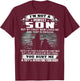 I'm Not A Perfect Son But My Crazy Mom Loves Me On Back T-Shirt - T-Shirt | Maroon