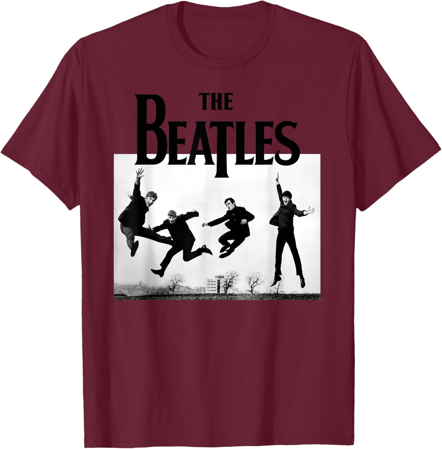 The Beatles Jump in Sefton Park T-Shirt - T-Shirt | Maroon