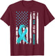 I Wear Teal For My Grandma Cervical Cancer Awareness T-Shirt - T-Shirt | Maroon