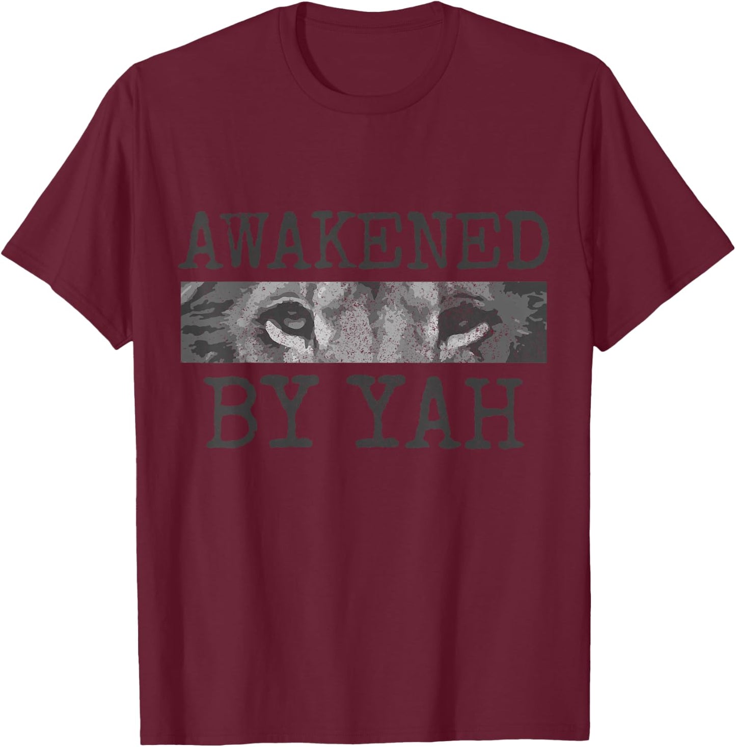 Hebrew Israelite Awakened By Yah Judah Lion Jew Jewish T-Shirt - T-Shirt | Maroon