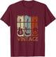 Vintage Guitar T-Shirt - T-Shirt | Maroon