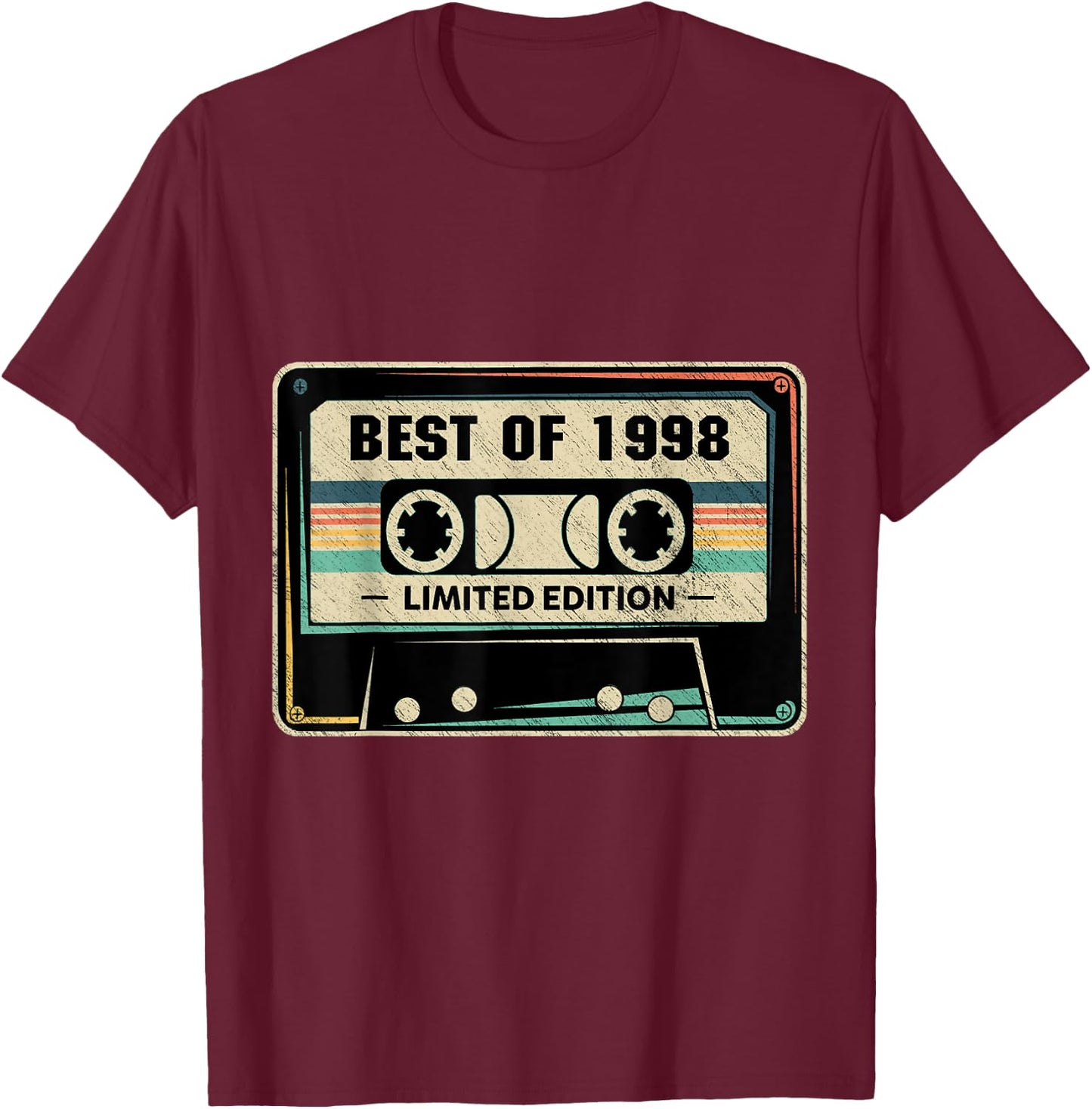 1998 Birthday And T-Shirt - T-Shirt | Maroon