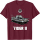 Tiger II Panzer VI German Heavy Tank WW2 King Tiger Military T-Shirt - T-Shirt | Maroon