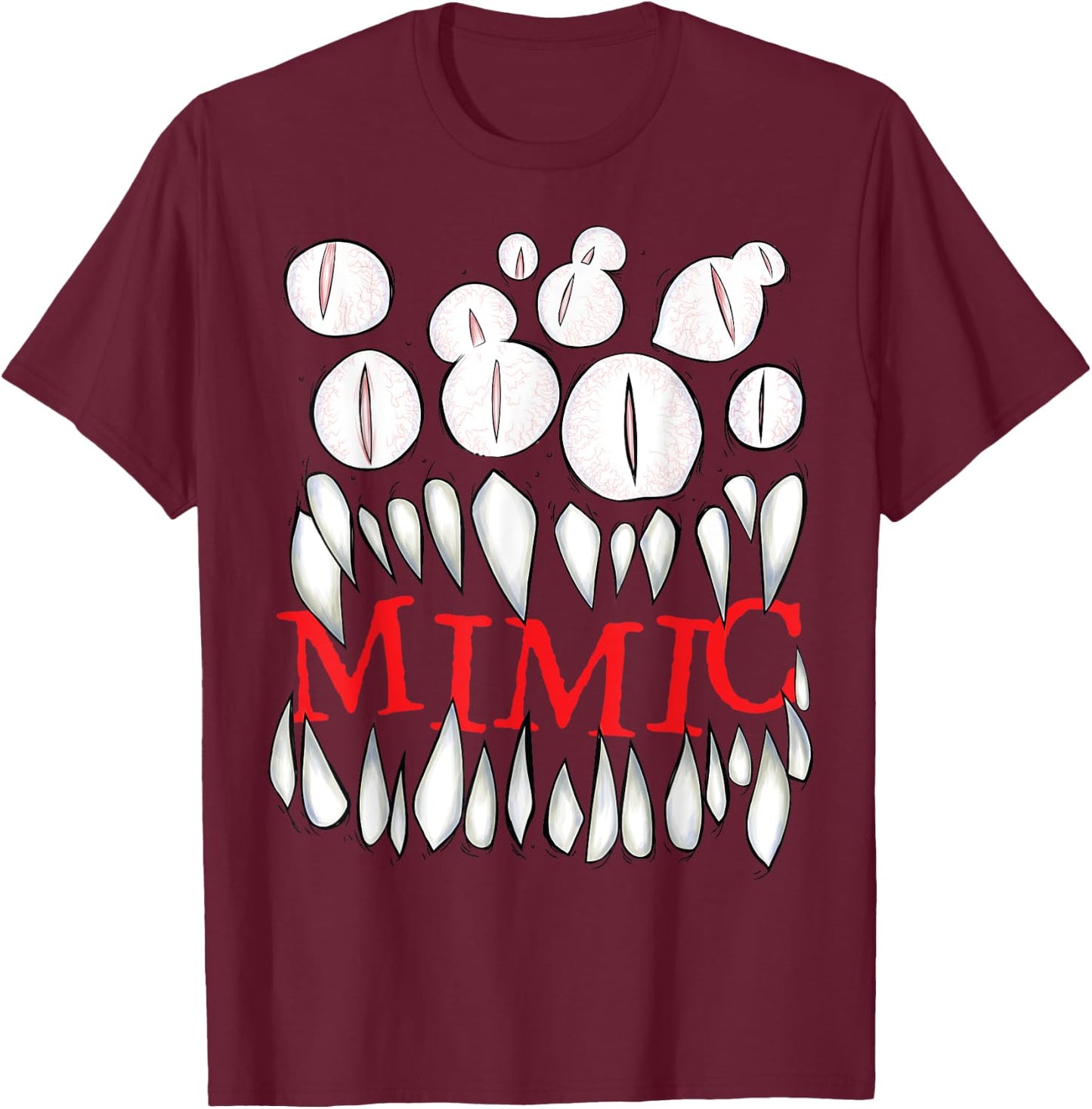 Mimic Tabletop Roleplaying Game Monster RPG Not a Mimic T-Shirt - T-Shirt | Maroon