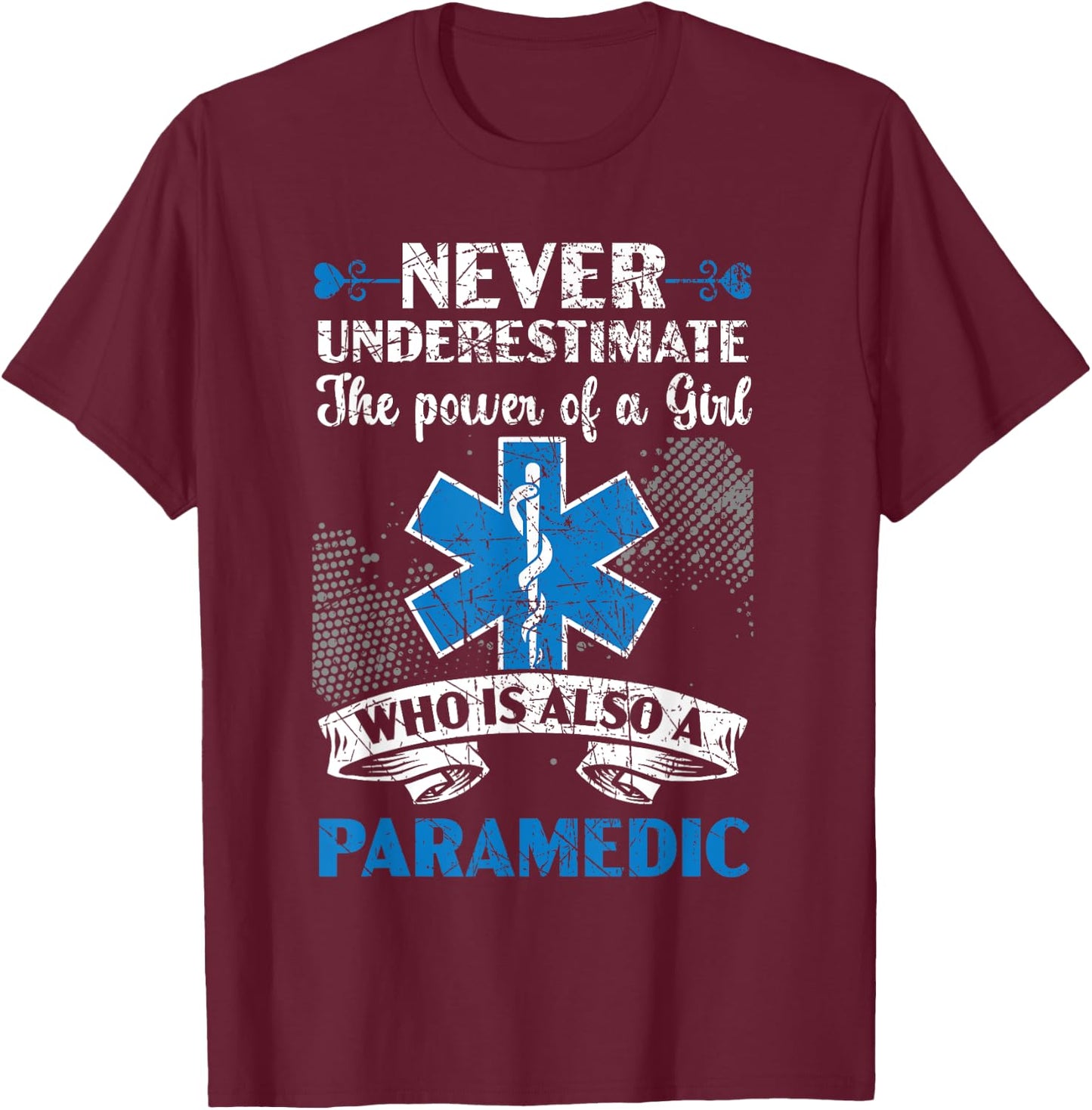 Paramedic Health Care Emergency EMT EMS Paramedic T-Shirt - T-Shirt | Maroon