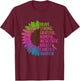 Care Warrior Metastatic Breast Cancer Ribbon Awareness T-Shirt - T-Shirt | Maroon