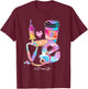 Tie Dye Love Nurse Life Stethoscope Nursing Nurses Day T-Shirt - T-Shirt | Maroon