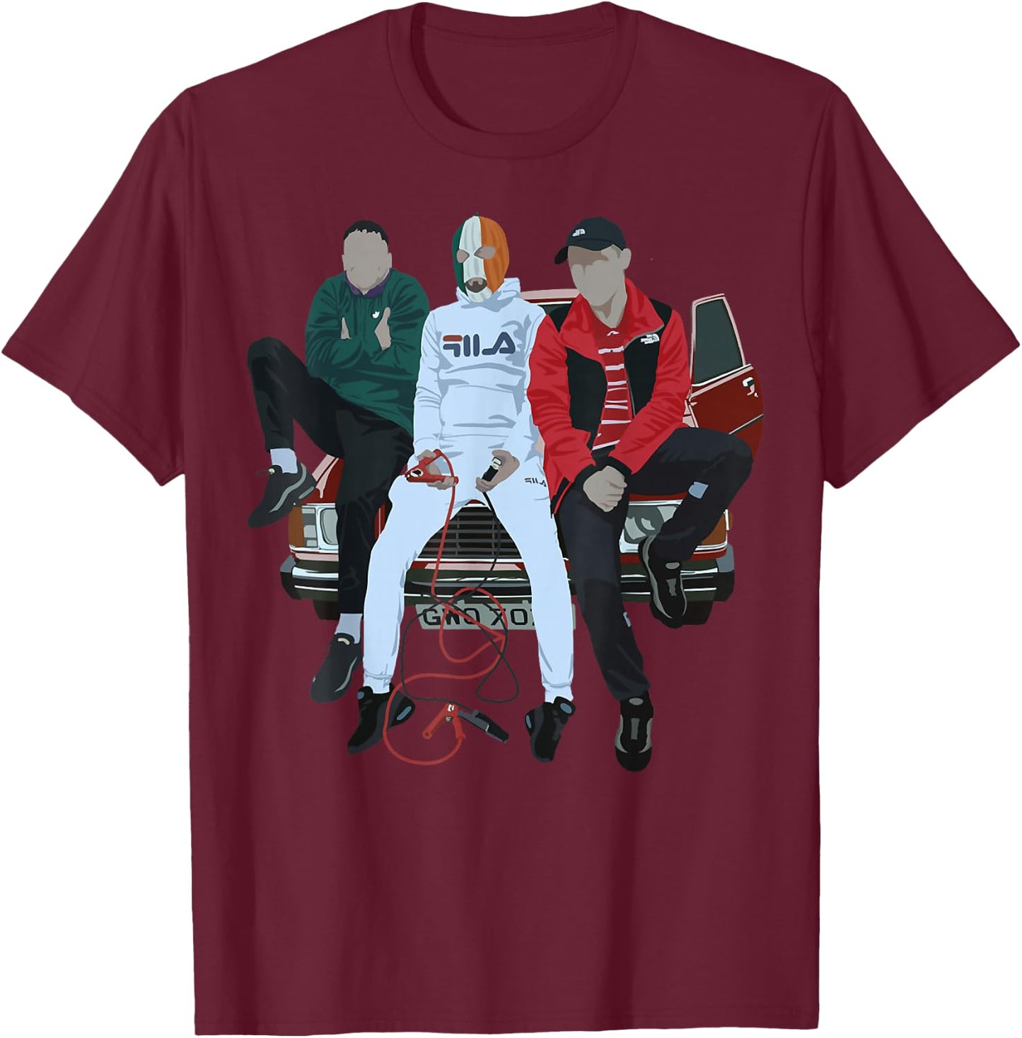 Minimal Kneecap T-Shirt - T-Shirt | Maroon