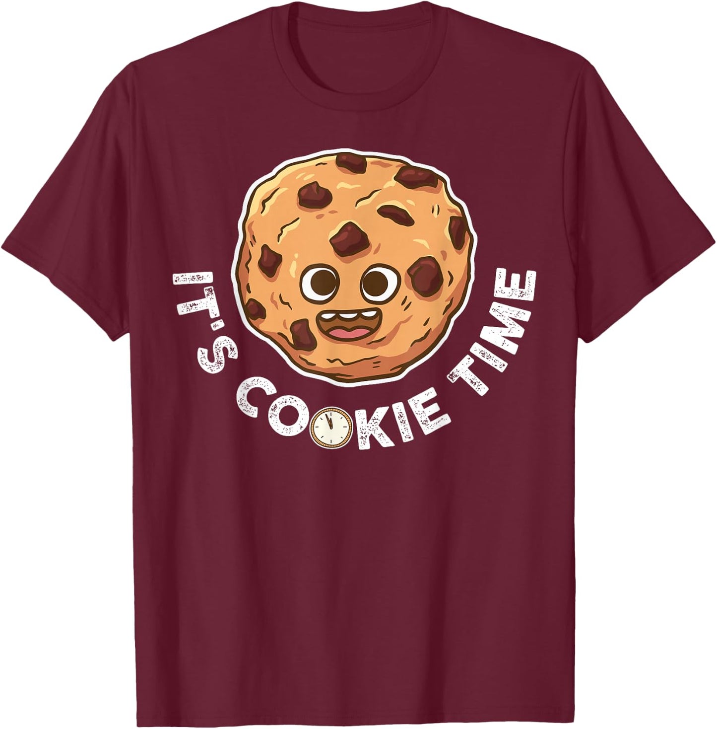 Its Cookie Time T-Shirt - T-Shirt | Maroon