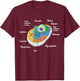Anatomy Of Cell Biology Biologist Science Student Graduation T-Shirt - T-Shirt | Maroon