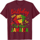 Women Birthday Queen Jamaica Girls Trip 2024 Party Matching T-Shirt - T-Shirt | Maroon