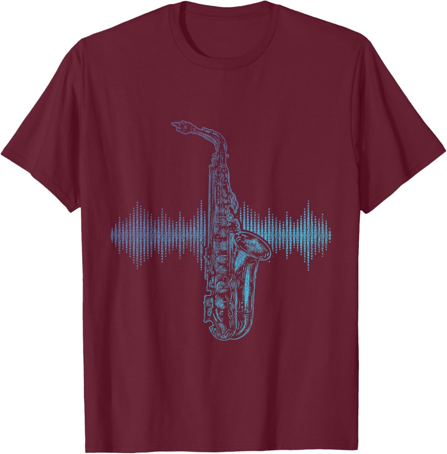 Jazz Music Saxophone Player Gift Saxophone T-Shirt - T-Shirt | Maroon