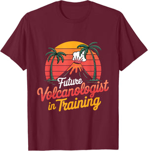 Geography Volcanoes Volcanology Future Volcanologist T-Shirt - T-Shirt | Maroon