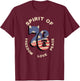 The Spirit of 76 Patriotic Vintage Retro Shirt T-Shirt - T-Shirt | Maroon