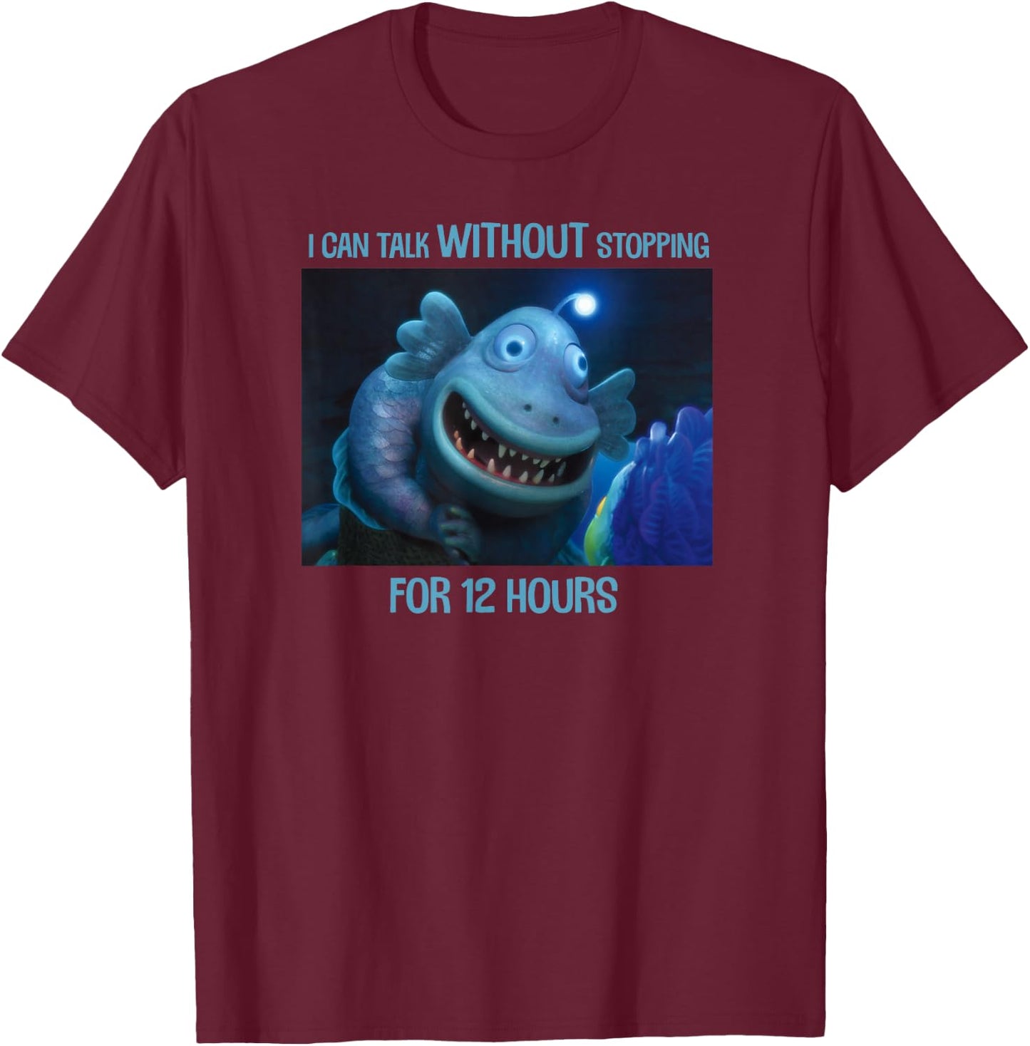 Disney Pixar Luca Uncle Ugo I Can Talk Without Stopping T-Shirt - T-Shirt | Maroon
