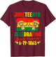 Juneteenth , Juneteenth Celebrating Black Freedom 1865 T-Shirt - T-Shirt | Maroon