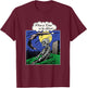 Funny Zombie Rising from Dead Vintage Horror Halloween T-Shirt - T-Shirt | Maroon
