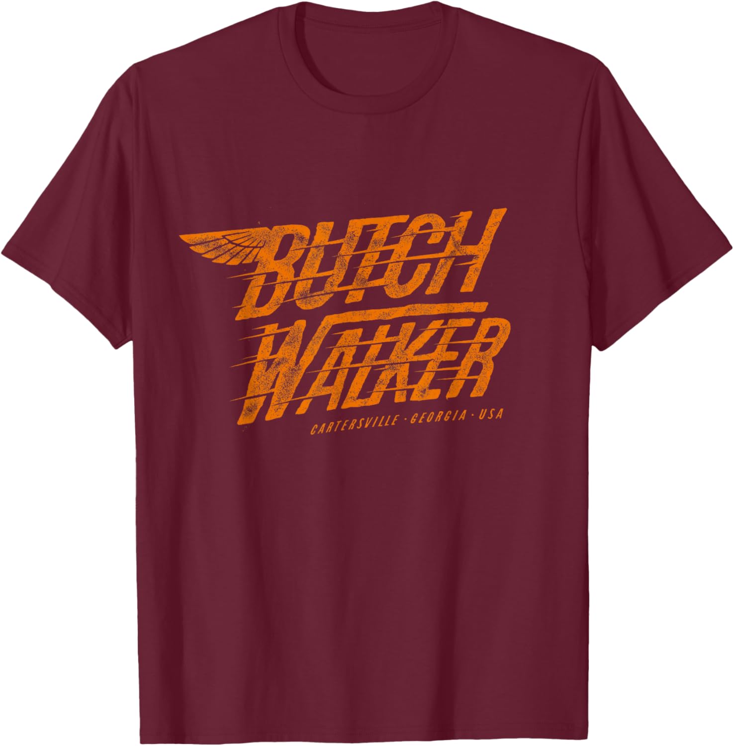 Butch Walker - Typewing T-Shirt - T-Shirt | Maroon