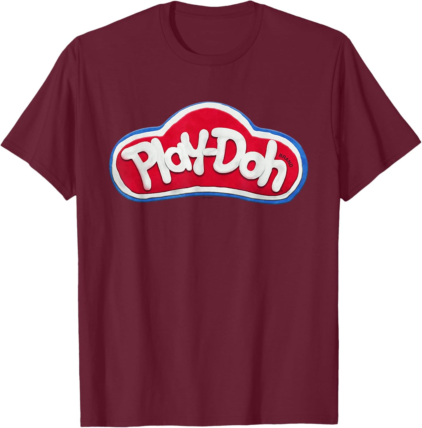 Play-Doh Logo Made with Play-doh T-Shirt - T-Shirt | Maroon