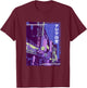 Aesthetic Style Vaporwave Japan 80s 90s Tokyo Osaka T-Shirt - T-Shirt | Maroon