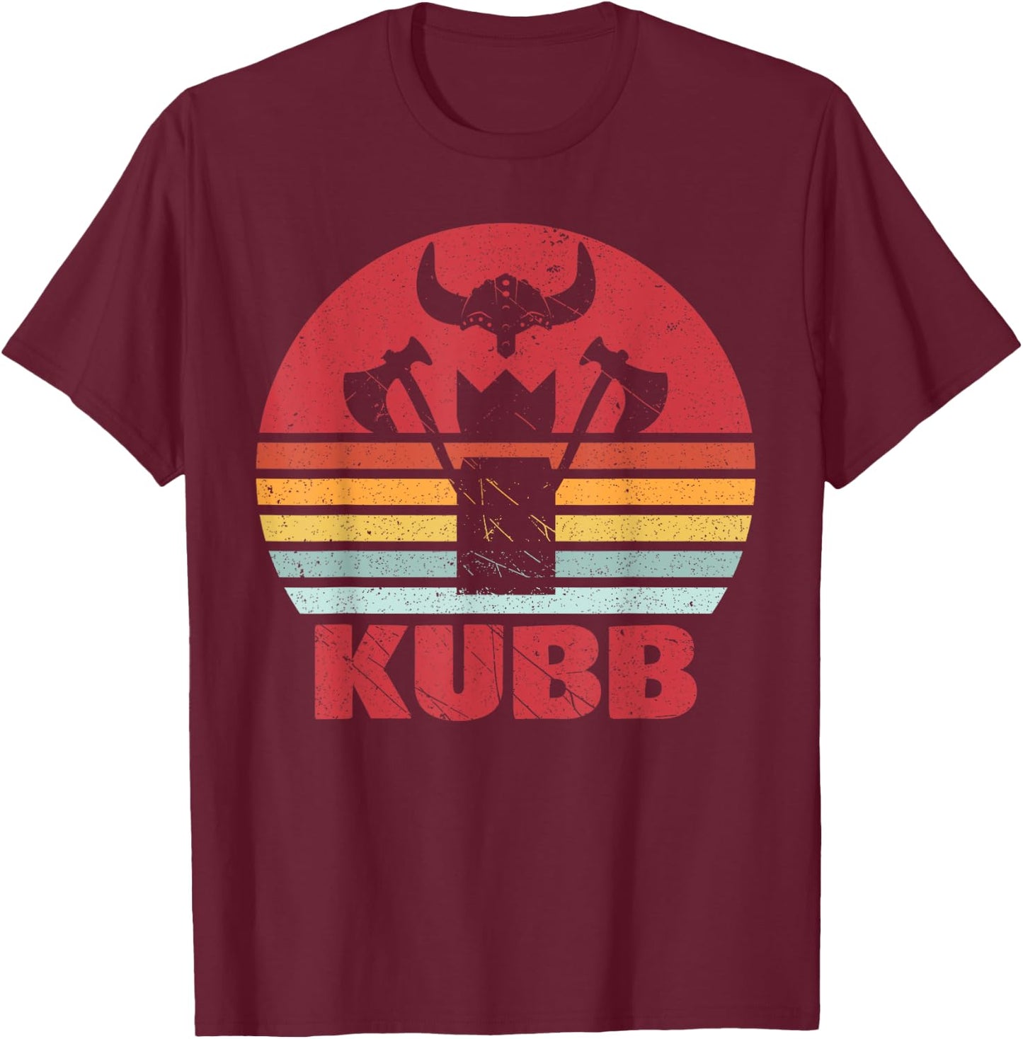 Vintage Cub motif Viking game Viking chess retro graphic T-Shirt - T-Shirt | Maroon
