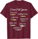 Types of Trout Fish Species Fishing Angling Outfit T-Shirt - T-Shirt | Maroon