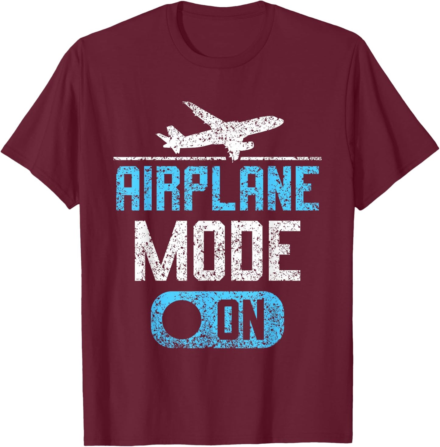 Aircraft Mode One Plane Guide Aviator Aeroplane Pilot T-Shirt - T-Shirt | Maroon
